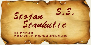 Stojan Stankulić vizit kartica